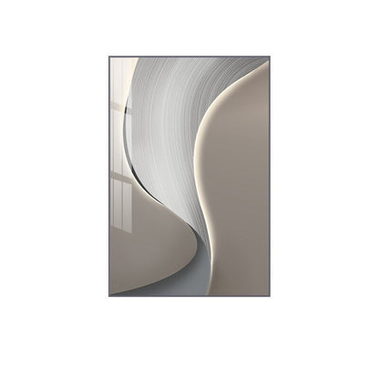 Abstract Gray Beige Wall Art Fine Art Canvas Prints Poster For Modern Apartment Living Room Office Wall Decor