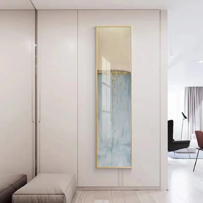 Abstract Geomorphic Vertical Strip Wall Art Canvas Prints Skyscraper Format Poster For Hall Living Room  Home Office Wall Art Decor