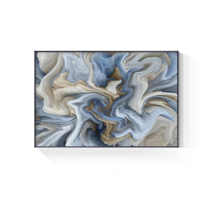 Abstract Beige Blue Gray Cloud Wall Art Fine Art Canvas Prints Modern Poster For Apartment Living Room Dining Room Home Office Decor