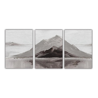 Abstract Gray Mountain Landscape Wall Art Canvas Prints Pictures For Modern Scandinavian Living Room Dining Room Art Decor
