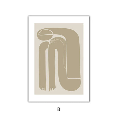 Abstract Minimalist Figure Art Pastel Canvas Prints Wall Art For Living Room Bedroom Modern Home Wall Decor