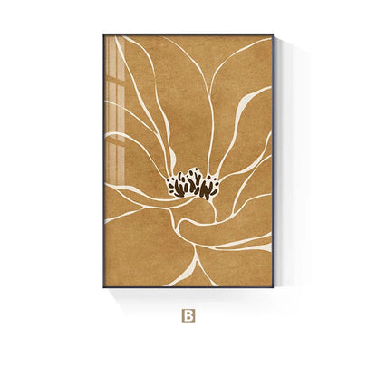 Big Floral Abstract Botanical Pastel Wall Art Canvas Prints For Modern Apartment Living Room Dining Room Wall Decor