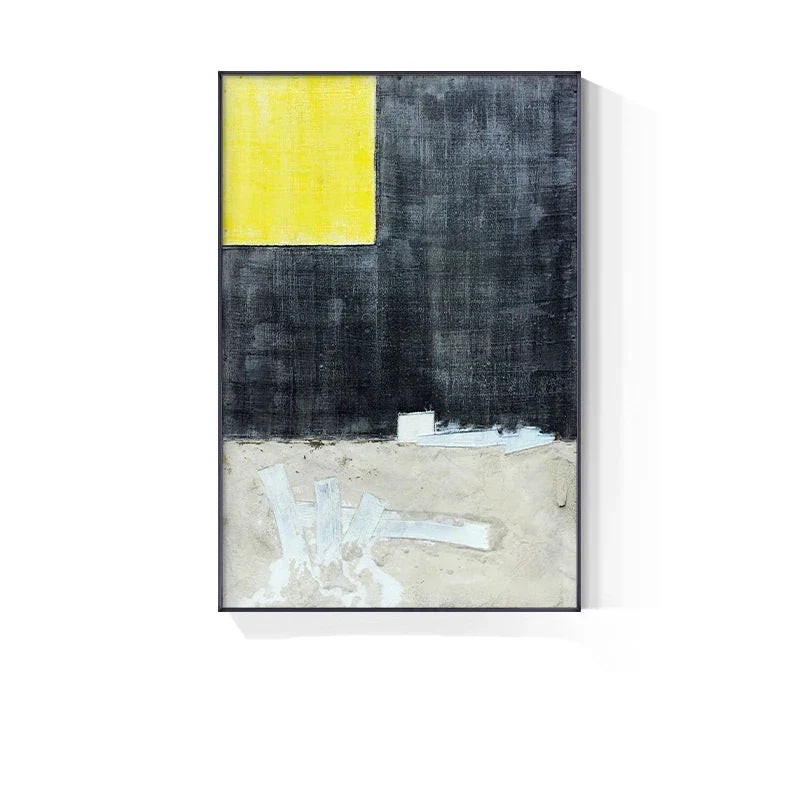 Abstract Blue Grey Industrial Wall Art Canvas Prints For Modern Living Room Dining Room Home Office Art Decor