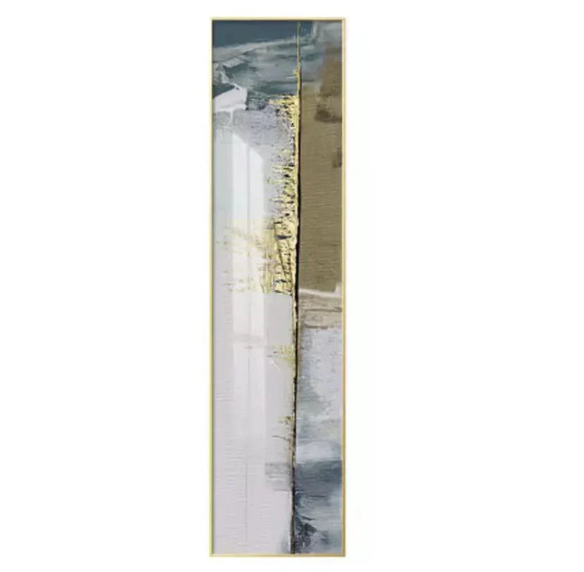 Abstract Geomorphic Vertical Strip Wall Art Canvas Prints Skyscraper Format Poster For Hall Living Room  Home Office Wall Art Decor