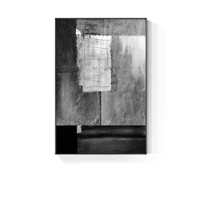 Abstract Blue Grey Industrial Wall Art Canvas Prints For Modern Living Room Dining Room Home Office Art Decor