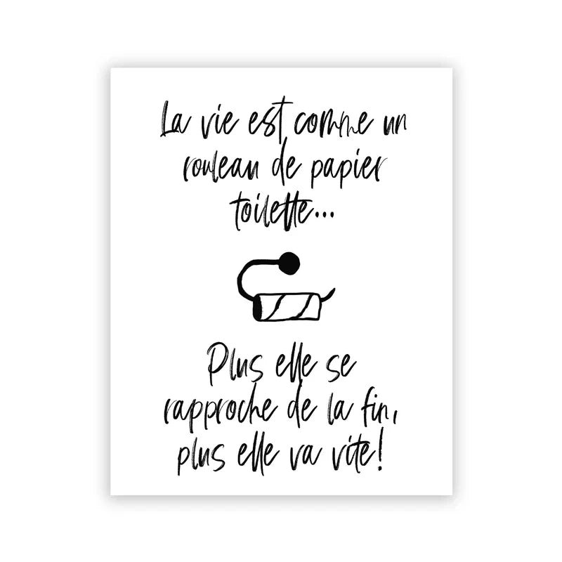 Bathroom Rules French Quotes Funny Toilet Wall Art Canvas Prints Typographic Quotations For Bathroom Toilet Room WC Wall Decor