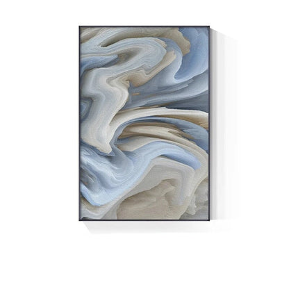Abstract Beige Blue Gray Cloud Wall Art Fine Art Canvas Prints Modern Poster For Apartment Living Room Dining Room Home Office Decor
