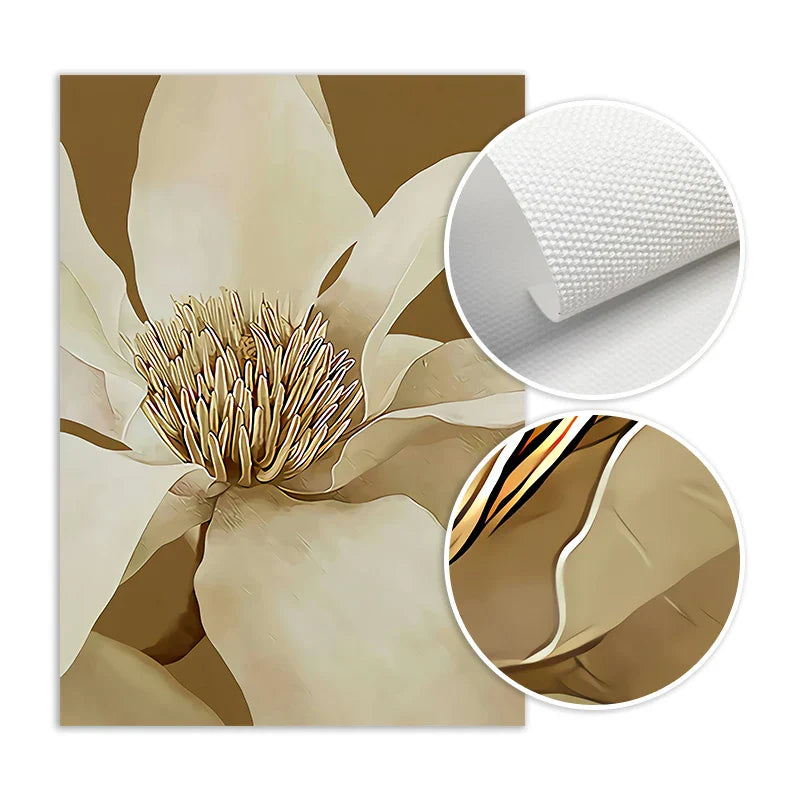 Abstract Floral Large Wall Art Canvas Prints Modern Botanical Poster For Living Room Dining Room Bedroom Art Decor