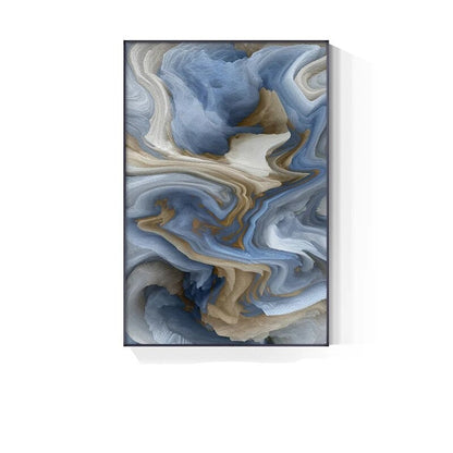Abstract Beige Blue Gray Cloud Wall Art Fine Art Canvas Prints Modern Poster For Apartment Living Room Dining Room Home Office Decor
