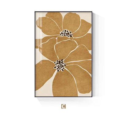 Big Floral Abstract Botanical Pastel Wall Art Canvas Prints For Modern Apartment Living Room Dining Room Wall Decor