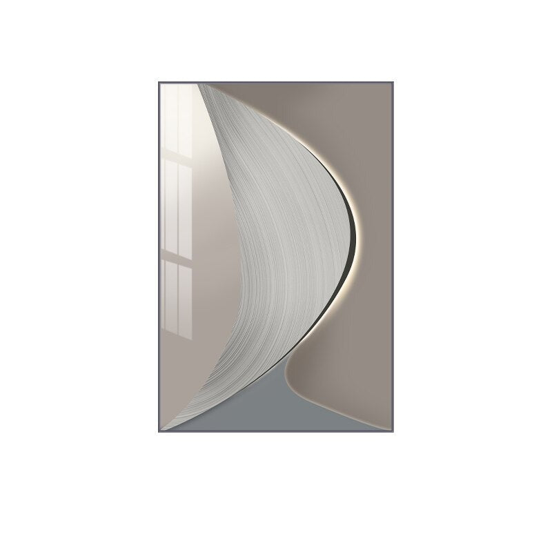 Abstract Gray Beige Wall Art Fine Art Canvas Prints Poster For Modern Apartment Living Room Office Wall Decor