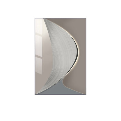 Abstract Gray Beige Wall Art Fine Art Canvas Prints Poster For Modern Apartment Living Room Office Wall Decor