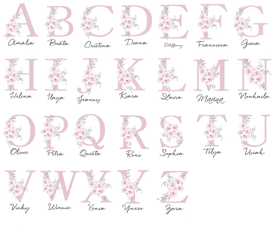 Cute Animals Nursery Posters Personalized Baby's Name Wall Art Canvas Prints For Baby's Room Kids' Room Wall Decor