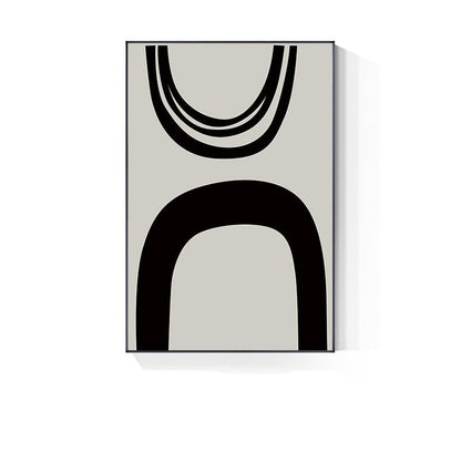 Bold Black White Minimalist Wall Art Canvas Prints Modern Abstract Posters For Contemporary Living Room Home Office Decor