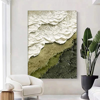 Abstract Ocean Waves Seascape Coastal Wall Art Canvas Prints For Living Room Bedroom Wall Decor