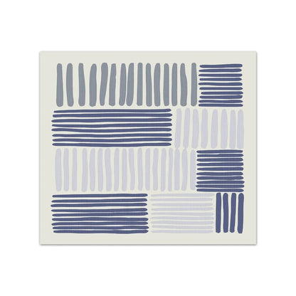 Blue Black Minimalist Geometric Line Art Wall Art Canvas Prints Inspirational Quote Poster For Living Room Bedroom Home Office Decor