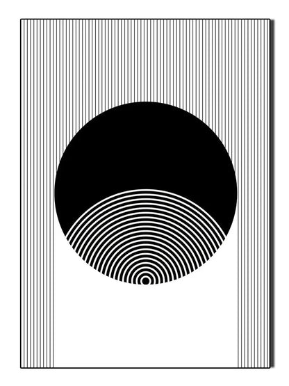 Minimalist Black White Geometric Abstract Wall Art Canvas Prints For Modern Apartment Living Room Art For Contemporary Interiors