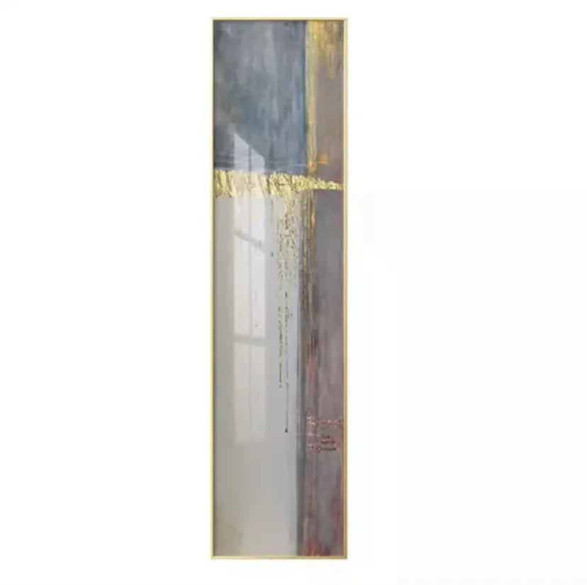 Abstract Geomorphic Vertical Strip Wall Art Canvas Prints Skyscraper Format Poster For Hall Living Room  Home Office Wall Art Decor