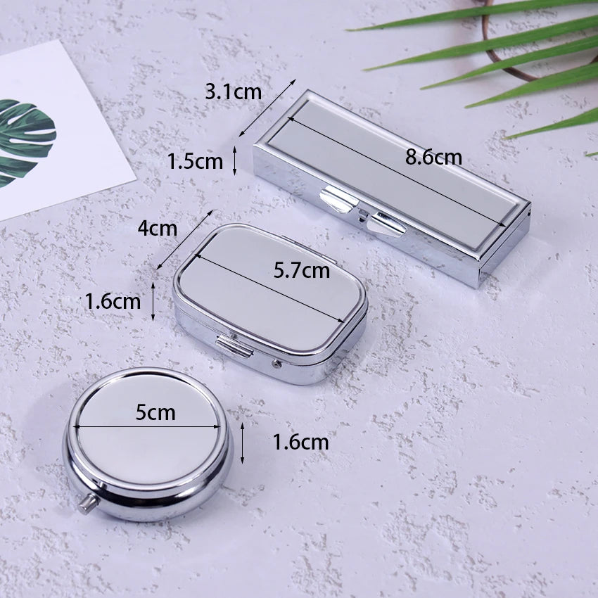 Stylish Pill Container Portable Travel Pill Organizer Small Pill Case For Purse