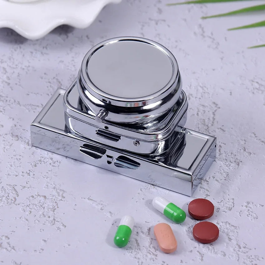 Stylish Pill Container Portable Travel Pill Organizer Small Pill Case For Purse