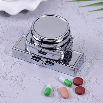 Stylish Pill Container Portable Travel Pill Organizer Small Pill Case For Purse