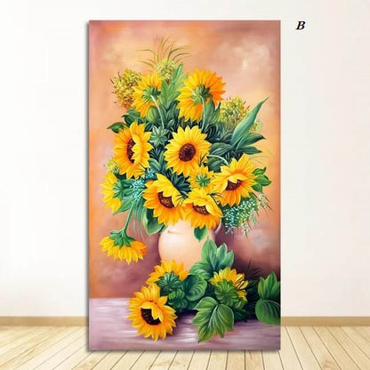 Sunflower Canvas Print Nature Wall Art Floral Botanical Poster For Living Room Bedroom Home Décor