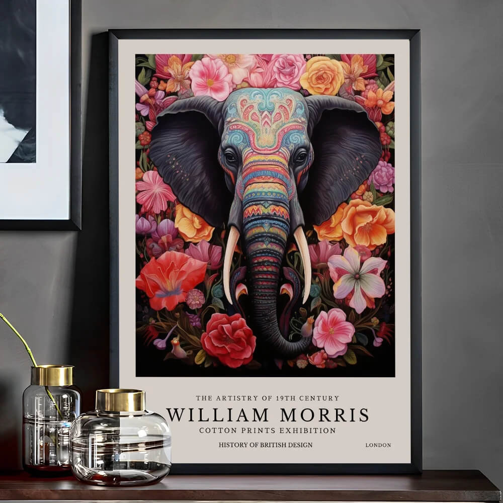 William Morris Wall Art Exhibition Peacock Fox Bumblebee Moon And Stars Pink Peonies Wall Art Canvas Prints For Serene Living Room Bedroom Décor