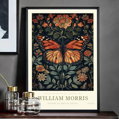 William Morris Wall Art Exhibition Peacock Fox Bumblebee Moon And Stars Pink Peonies Wall Art Canvas Prints For Serene Living Room Bedroom Décor