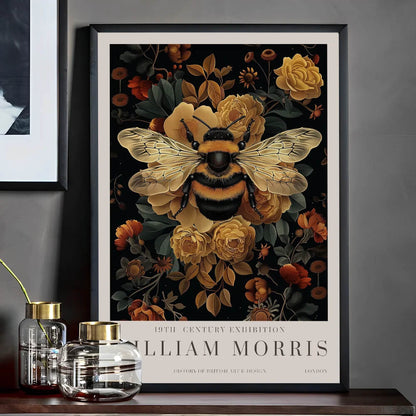 William Morris Wall Art Exhibition Peacock Fox Bumblebee Moon And Stars Pink Peonies Wall Art Canvas Prints For Serene Living Room Bedroom Décor