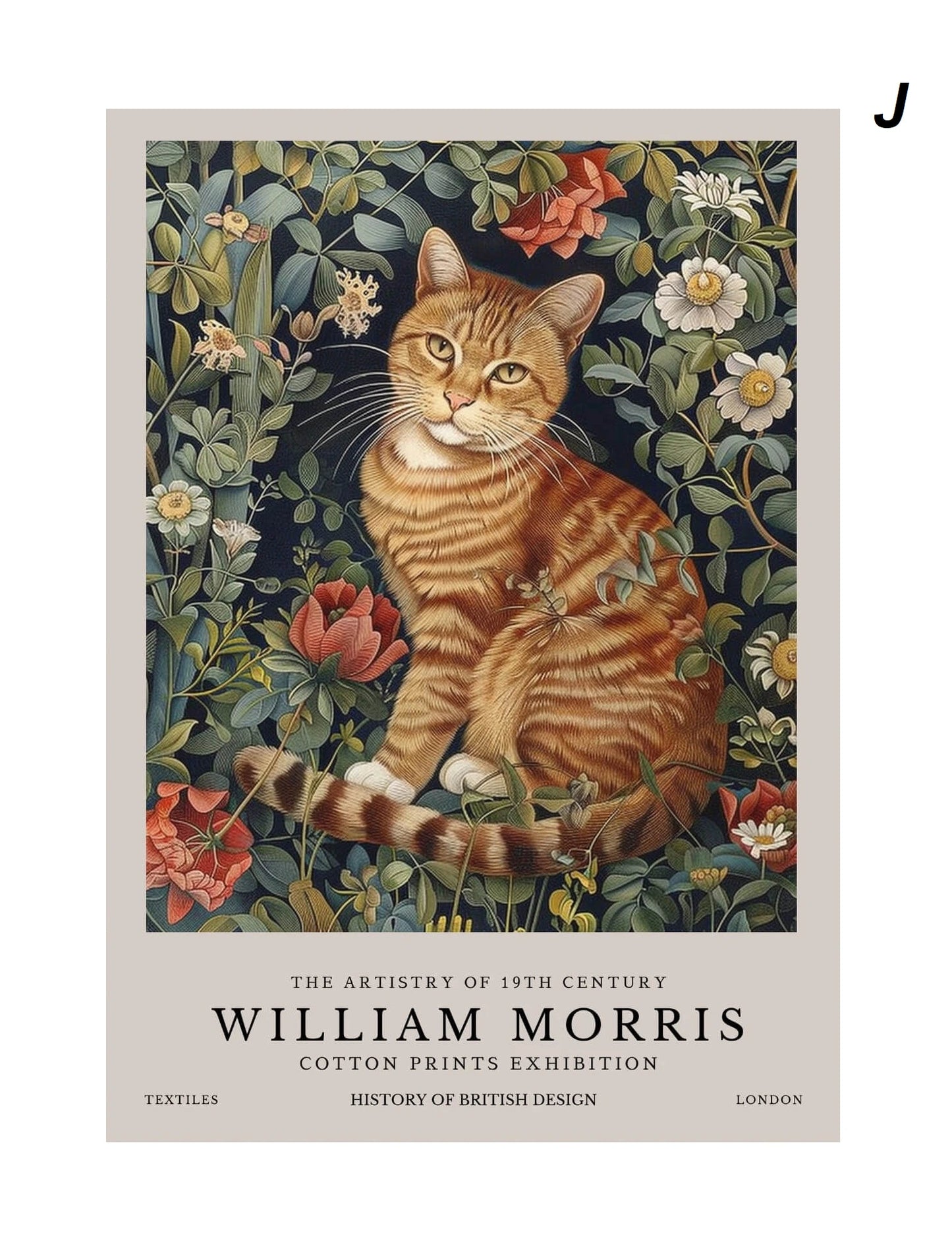 William Morris Wall Art Retro Museum Exhibition Poster Fish Dragon Fox Deer Butterflies Peacock Canvas Prints Fine Art For Living Room Décor
