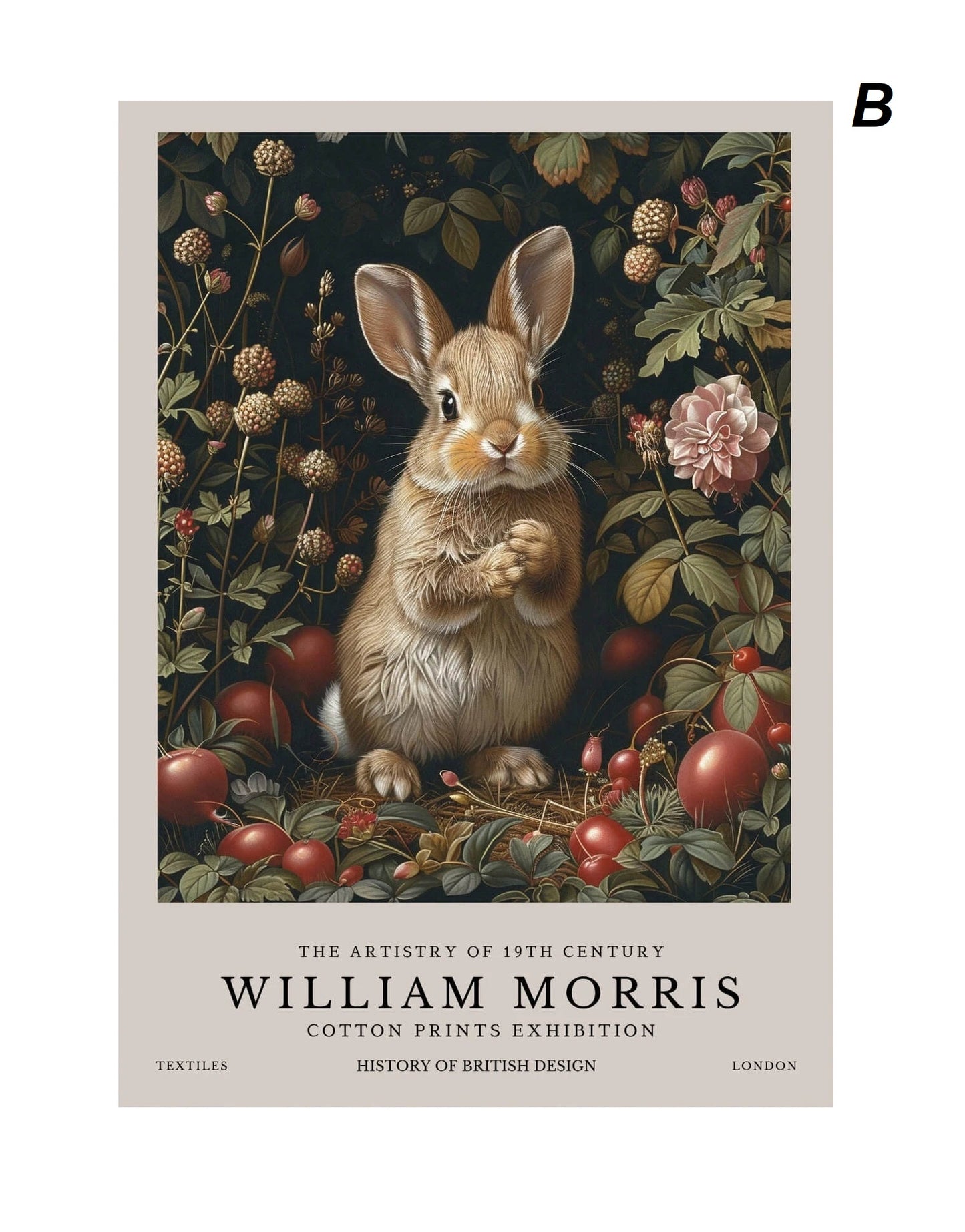 William Morris Wall Art Retro Museum Exhibition Poster Fish Dragon Fox Deer Butterflies Peacock Canvas Prints Fine Art For Living Room Décor
