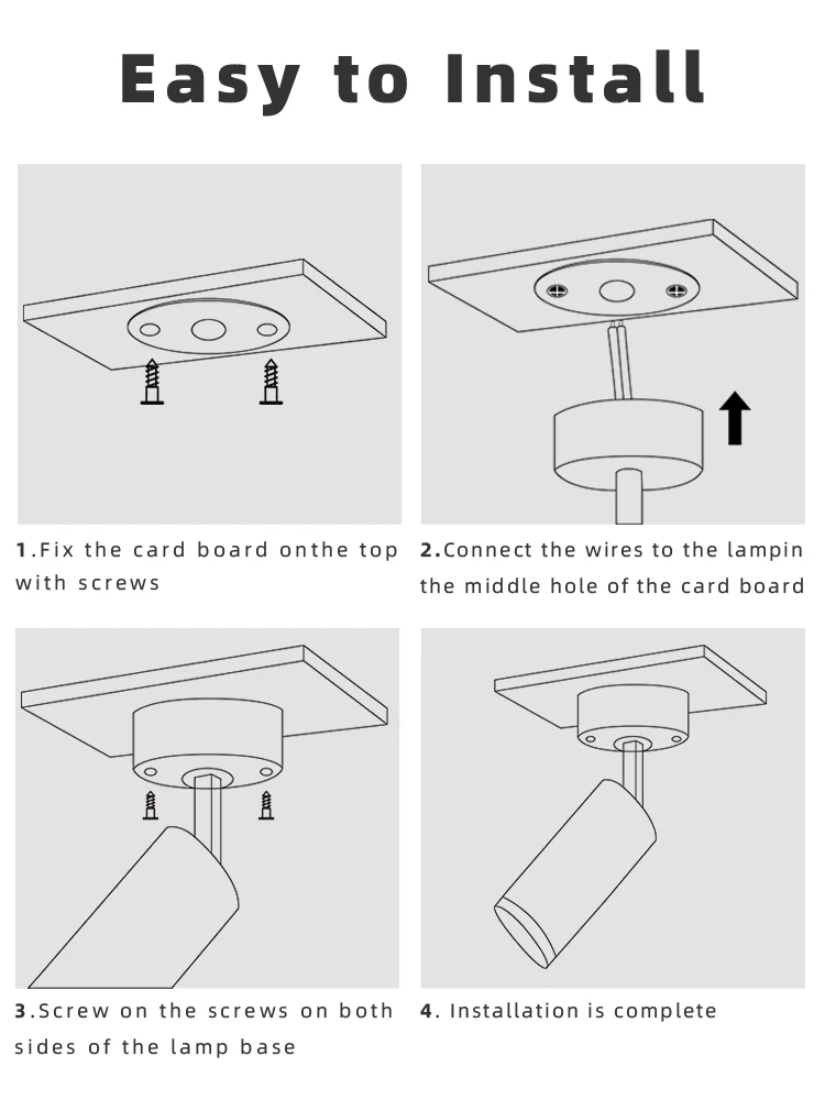 Adjustable LED Track and Ceiling Spot Light - Modern Wall  Ceiling Mounted Spotlight Fixture for Home, Shop Gallery Lighting