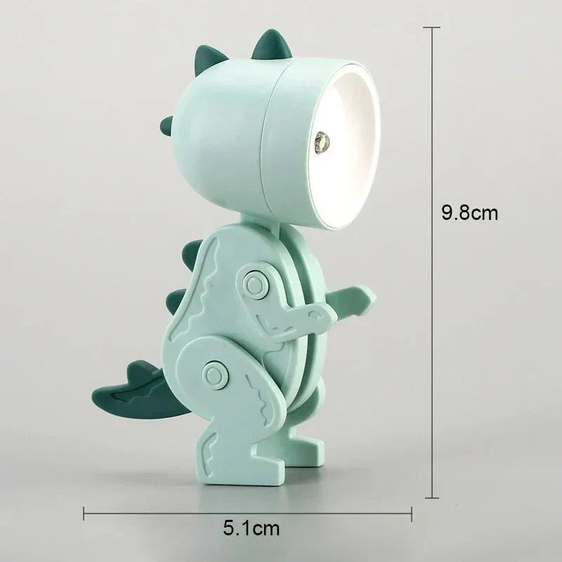 Light blue dinosaur-shaped lamp