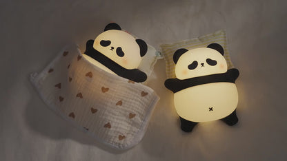 Lying Panda Silicone Lamp Squishy Night Light Nursery Lamp
