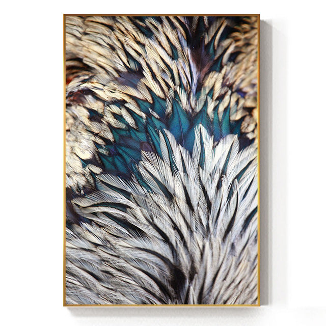 Abstract Feathers Wall Art Canvas Prints Luxury Pictures For Living Room Bedroom Modern Interior Decor