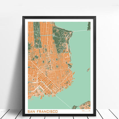 City Maps Wall Art Famous City Paris New London Stockholm Fine Art Canvas Prints For Living Room Home Office Apartment Decor