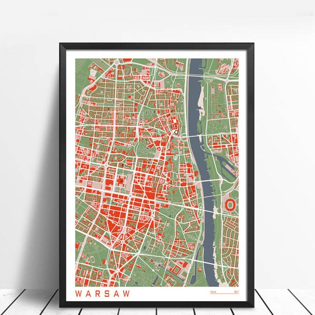 City Maps Wall Art Famous City Paris New London Stockholm Fine Art Canvas Prints For Living Room Home Office Apartment Decor