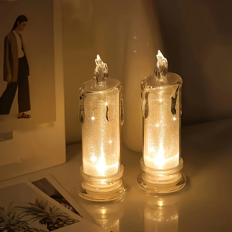 Romantic Flameless LED Candle Set – Battery-Operated Mood Lights