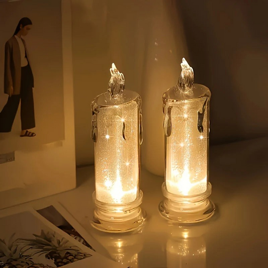 Romantic Flameless LED Candle Set – Battery-Operated Mood Lights