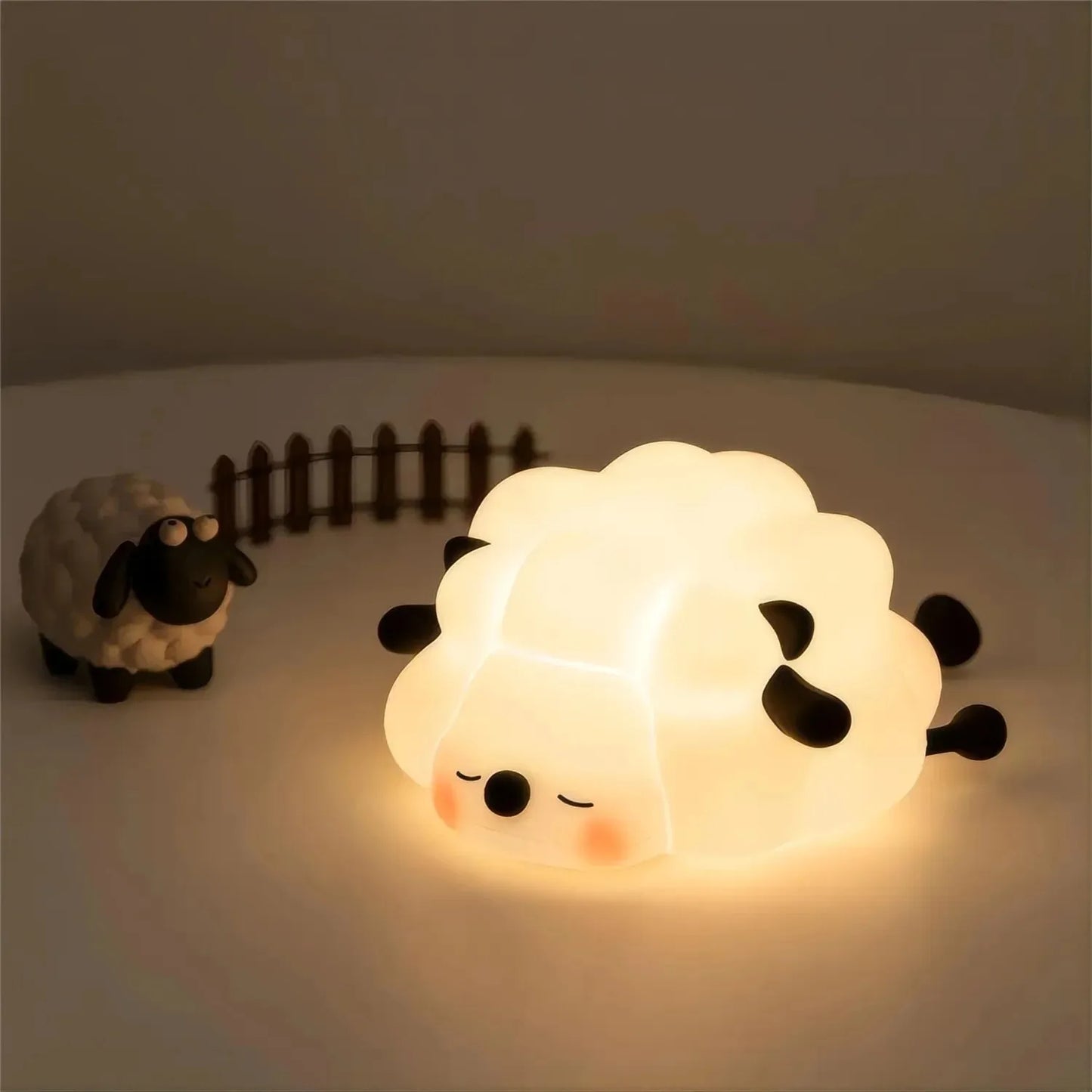 Cute Sheep Silicone Lamp Squishy Night Light Kid Lamp