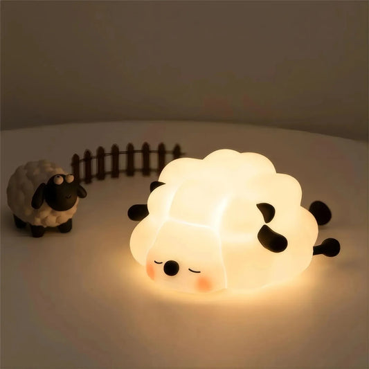 Cute Sheep Silicone Lamp Squishy Night Light Kid Lamp