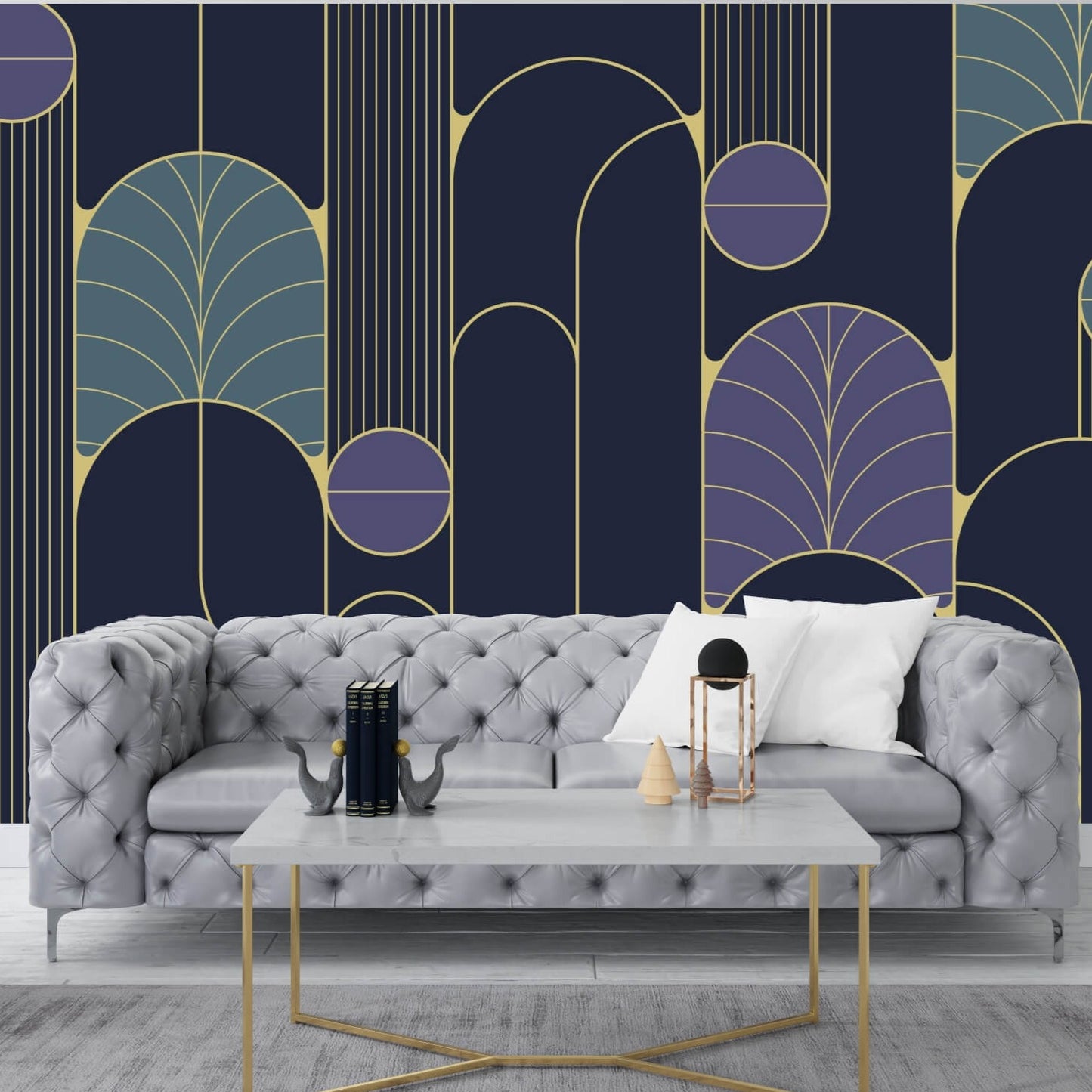 Arch Art Deco Vintage Mural Wallpaper (SqM)