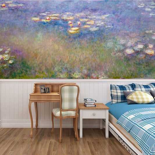 Claude Monet Water Lilies Art Mural Wallpaper (SqM)