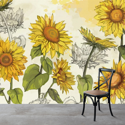 Sunflowers Mural Wallpaper (SqM)