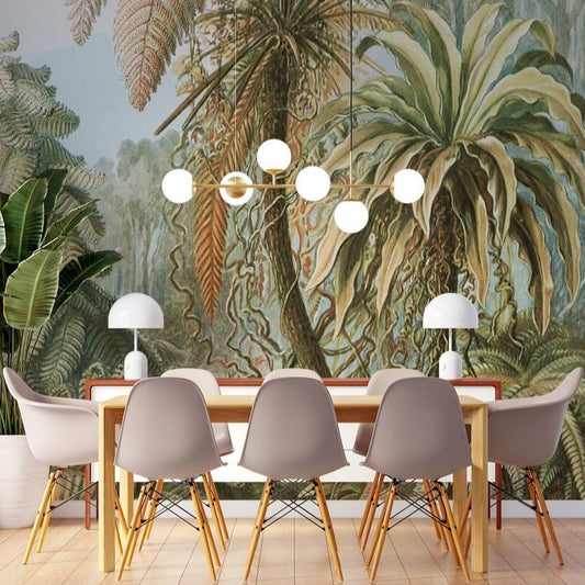 Fierce Jungle Palms Mural Wallpaper (SqM)