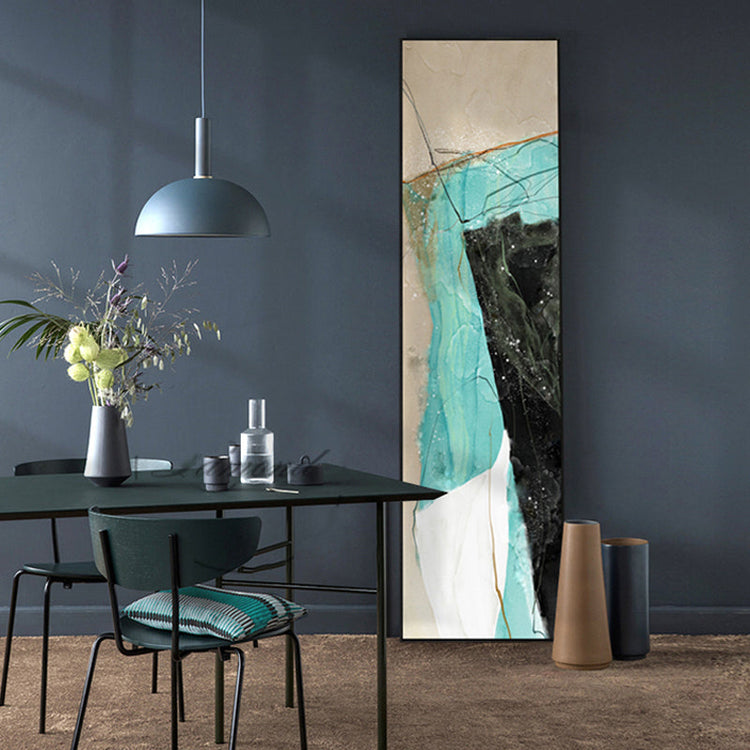 Abstract Geomorphic Vertical Strip Canvas Prints Modern Wall Art For E