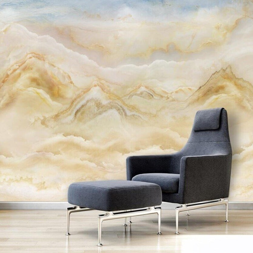 Abstract Marble Landscape Mural Wallpaper (SqM)