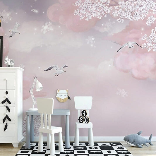 Fantasy Pink Sky Wallpaper Mural (SqM)
