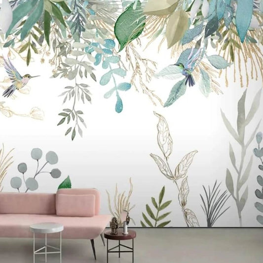 Retro Tropical Plants Mural Wallpaper (SqM)