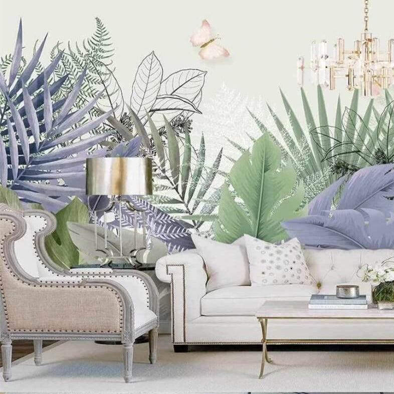 Oversized Palm Leaves Mural Wallpaper (SqM)